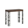 Table console extensible en bois de noyer 90x40-196cm Ghibli Small Noix Offre