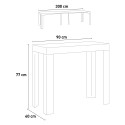 Console d'entrée extensible 90x40-300cm table design blanche Ghibli Choix