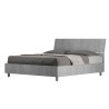 Grijs tweepersoonsbed 160x190cm met opbergruimte Demas Nod Concrete Aanbod