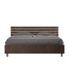 Moderne tweepersoonsbed met opbergruimte 160x190cm walnoothout Ankel Noix Aanbod