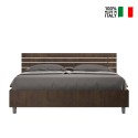 Tweepersoons opbergbed 160x190cm walnoten hout Ankel Nod Noix Verkoop