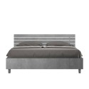 Moderne grijze tweepersoonsbed met opbergruimte 160x190cm Ankel Nod Concrete Aanbod