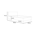 Tweepersoonsbed walnoothout met latten en rechte hoofdsteun 160x190 cm Demas D Noix Catalogus