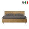 Houten tweepersoonsbed 160x190cm met latten en schuine hoofdeinde Ankel I Oak Verkoop