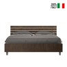 Tweepersoonsbed 160x190cm walnotenhout lattenbodem hellend hoofdbord Ankel I Noix Verkoop