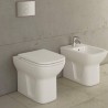 Cuvette WC à poser en céramique gain de place avec évacuation murale sanitaires S20 VitrA Vente