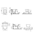 Staand filomuro bidet van keramiek modern sanitair S20 VitrA Aanbod