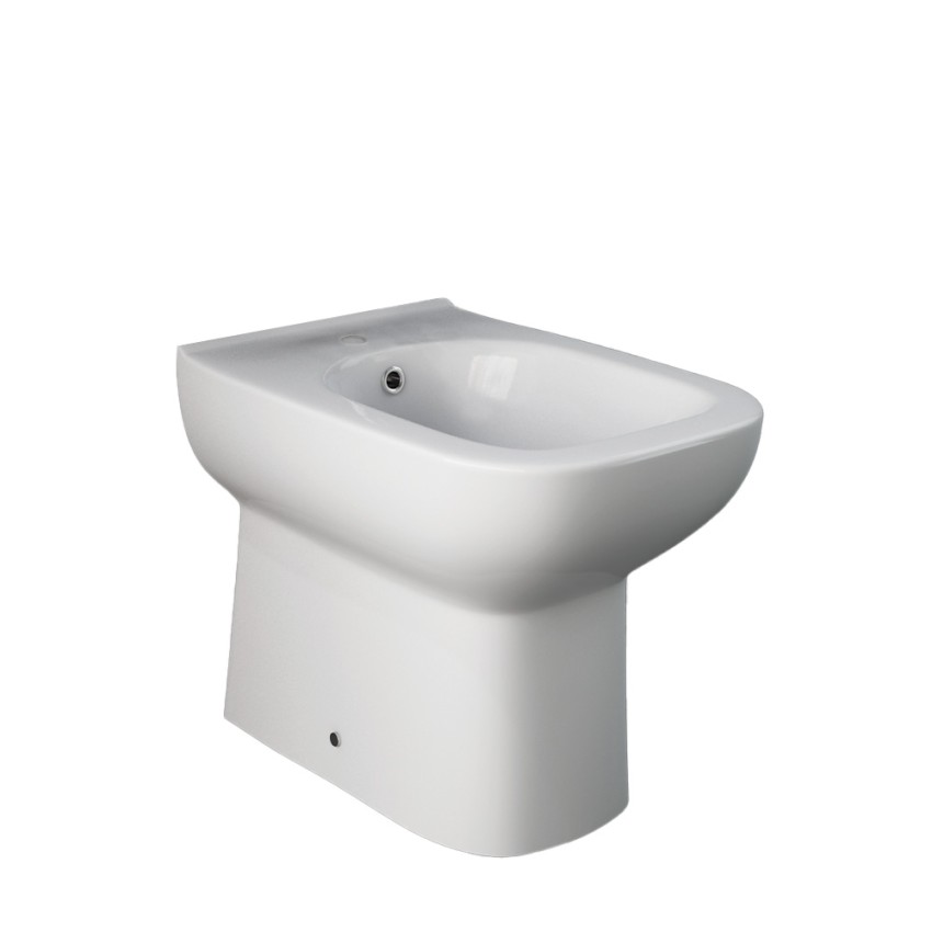 Bidet au sol sans rebord en céramique monofor salle de bain sanitaires River Promotion Bidet au sol sans rebord en céramique monofor salle de bain sanitaires River Promotion