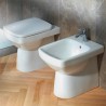 WC sur pied vertical horizontal affleurant sans rebord sanitaire Geberit Selnova Vente