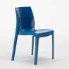 Ronde salontafel wit 70x70 cm met stalen onderstel en 2 gekleurde stoelen Ice Long Island 