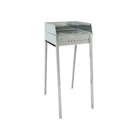 Draagbare Houtskoolbarbecue van IJzer met Grill 40x30 Stromboli Aanbieding