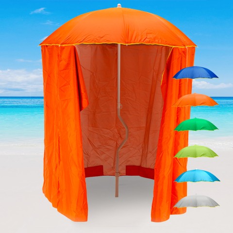 Parasol de plage léger visser tente protection uv GiraFacile 200 cm Zeus