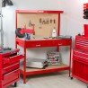 Werkbank Max met paneel en lade, 120x60x150cm 