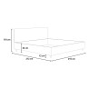Tweepersoonsbed met Opbergruimte Modern Design Antea 200x200 