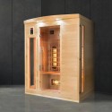 Sauna finlandais infrarouge pour maison bois 3 places quartz Apollon 3 Vente