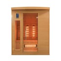 Sauna finlandais infrarouge pour maison bois 3 places quartz Apollon 3 Remises