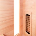 Sauna finlandais infrarouge pour maison bois 3 places quartz Apollon 3 Choix
