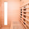 Sauna finlandais infrarouge pour maison bois 3 places quartz Apollon 3 