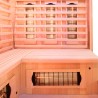 Sauna finlandais d'angle infrarouge en bois pour 3/4 places Apollon 3C Caractéristiques