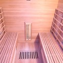 Sauna infrarouge finlandais en bois 4 places de chez soi Dual Healthy Spectra 5 Choix