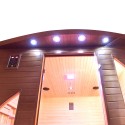 Sauna infrarouge finlandais en bois 4 places de chez soi Dual Healthy Spectra 5 Modèle