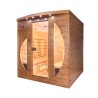 Sauna infrarouge finlandais en bois 4 places de chez soi Dual Healthy Spectra 5 Remises
