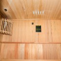 Sauna de maison en bois traditionnel finlandais 2 places avec poêle de 3.5 kW Zen 2 Réductions
