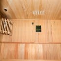 Traditionele Finse houten thuissauna voor 2 personen met 3,5 kW kachel Zen 2 Kortingen