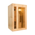 Sauna finlandais 2 places en bois de chez poêle électrique 4.5 kW Zen 2 Promotion
