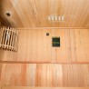 Sauna finlandais 2 places en bois de chez poêle électrique 4.5 kW Zen 2 Réductions