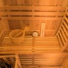 Sauna finlandais 3 places de maison en bois poêle électrique 4.5 kW Zen 3 Catalogue