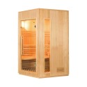 Sauna d'angle en bois finlandais 3 places poêle et pierre inclus Zen 3C Vente