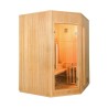 Sauna d'angle en bois finlandais 3 places poêle et pierre inclus Zen 3C Offre