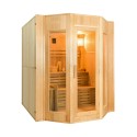 Sauna finlandais traditionnel 4 places de maison en bois poêle électrique Zen 4 Offre