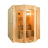 Sauna finlandais traditionnel 4 places de maison en bois poêle électrique Zen 4 Remises