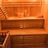 Sauna finlandais traditionnel 4 places de maison en bois poêle électrique Zen 4 Réductions