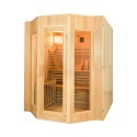 Sauna domestique finlandais 4 places au bois poêle électrique 6 kW Zen 4 Vente
