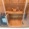 Finse thuissauna in hout, 3 zitplaatsen, kachel 3,5 kW Sense 3 Korting