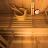 Sauna domestique finlandais traditionnel 3 places poêle électrique 4.5 kW Sense 3 Réductions