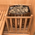 Sauna finlandais traditionnel 4 places en bois de poêle domestique 4.5 kW Sense 4 Caractéristiques