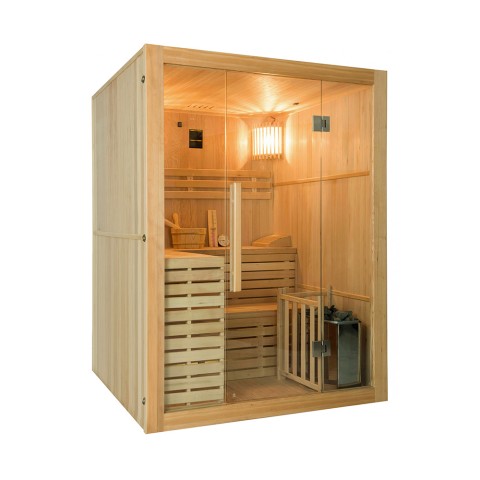 Sauna finlandais traditionnel 4 places en bois de poêle domestique 6 kW Sense 4 Promotion