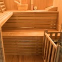 Sauna finlandais traditionnel 4 places en bois de poêle domestique 6 kW Sense 4 Catalogue