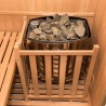 Sauna finlandais traditionnel 4 places en bois de poêle domestique 6 kW Sense 4 Caractéristiques
