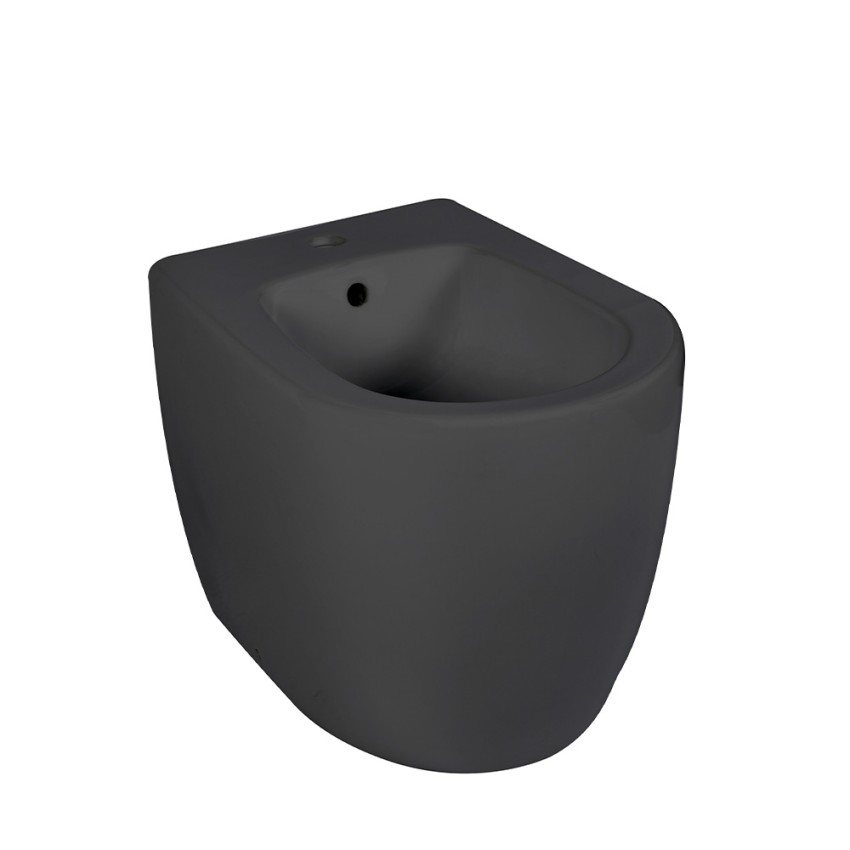 Zwart vrijstaand modern bidet tegen de muur sanitair Strong Aanbieding Zwart vrijstaand modern bidet tegen de muur sanitair Strong Aanbieding