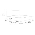 Tweepersoonsbed met opbergruimte 170x210 gestoffeerd modern Priya M4 