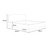 Moderne tweepersoonsbed met opbergruimte 170x210 Sunny M4 