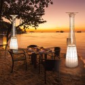 Poêle à gaz chauffage extérieur design et moderne pour restaurant bar maison privé DolceVita Dimensions
