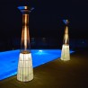 Poêle à gaz chauffage cheminée de jardin extérieur design moderne bar restaurant DolceVita Modèle