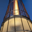 Poêle à gaz chauffage cheminée de jardin extérieur design moderne bar restaurant DolceVita Prix