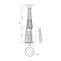 Poêle à gaz chauffage extérieur design et moderne pour restaurant bar maison privé DolceVita 